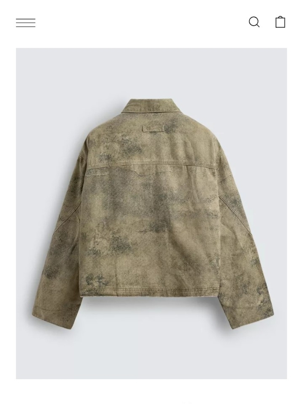 Zara Denim Bomber Jacket - Picture 8 of 10